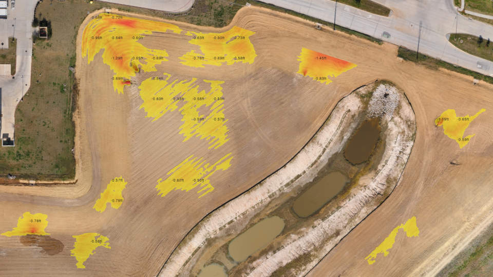 Use drone data as the as-built survey