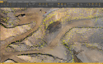 Mosaic of two orthophotos with cutline