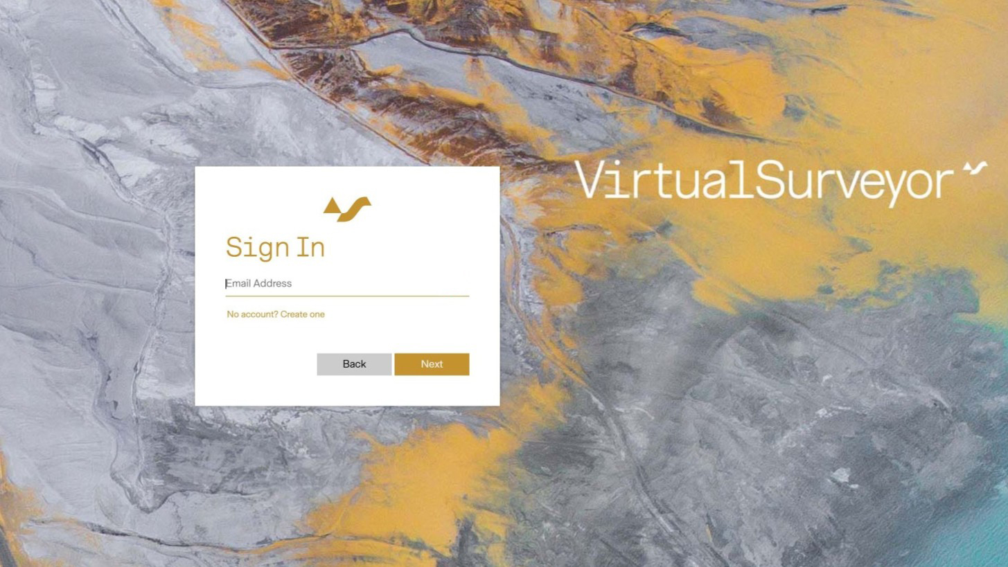 New sign in page for user authentication.